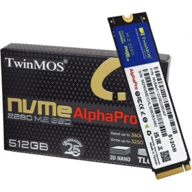 Resim Twinmos Alphapro 512GB Nvme M.2 SSD(3600/3250MB/S) 