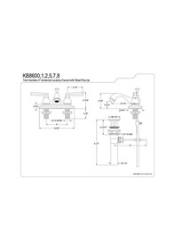 Resim Kb8602 Royale Banyo Bataryası, 10 Cm Merkez Mesafe, Cilalı Pirinç Açık Bej 