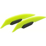 Resim Cloudstore Sarı 2 Adet Motorcycle Winglets - Aerodinamik Spoiler Kanatları, Evrensel Fit, Kolay Montaj 