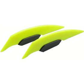 Resim Cloudstore Sarı 2 Adet Motorcycle Winglets - Aerodinamik Spoiler Kanatları, Evrensel Fit, Kolay Montaj 