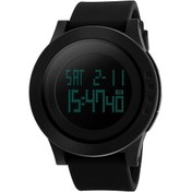 Resim Rogfer Skmeı 1142 Çok Fonksiyonlu Erkekler Doğa Sporları Gece Parlayan Su Geçirmez Silika Jel Dijital Saat Siyah Çok Renkli Çok Renkli 