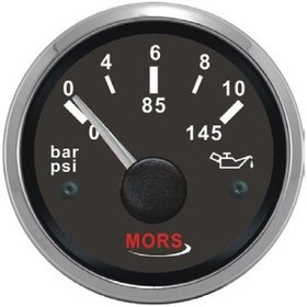Resim Mors Yağ Göstergesi 10 Bar 12-24v Siyah 