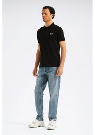 Resim Reebok Blaze Embroıdered Ss Polo Siyah Erkek Kısa Kol T-shirt 000000000102345106 