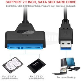 Resim Usb 3.0 2.5 Inç Sata 4706A Ssd Hdd Hard Disk Kutu Kablosu 50Cm 
