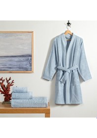 Resim Linens Cozy Bambu 50x85 Cm Yüz Havlusu Mavi Mavi 