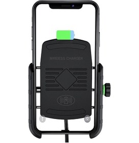 Resim Xiaoguang 15w Motosiklet Telefon Tutucu Kablosuz Şarj Cihazı Usb 
