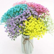 Resim 15 adet Canlı Yapay Nefes Buketi - Gerçekçi Çok Renkli Gypsophila Düzenlemesi için Düğünler, Doğum Günleri, Anneler Günü ve Bahar Masaüstü Dekoru, İç/Dış Mekan Kullanımı için Dayanıklı Plastik Çiçekler, Duş Hediyeleri 