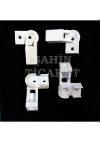 Resim Duşakabin Plastik Kapı Parçası Duşakabin Yedek Parça Beyaz 