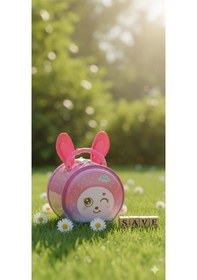 Resim Sevimli Tavşan Ve Meyve Figürlü Çocuk Kumbarası Kilitli Anahtarlı Metal Kumbara Hediyelik K-p Çok Renkli 