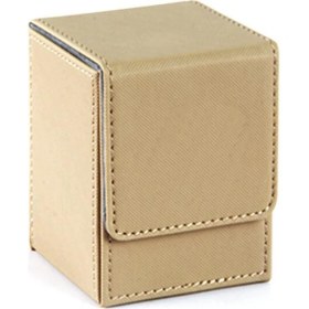 Resim Spibicyy Kart Kutusu Deste Kutusu Kollu Kart Destesi Oyun Kutusu, Yugioh Mtg Bağlayıcılar Için: 100+, Kum Rengi (Yurt Dışından) 