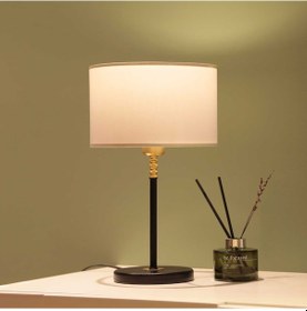 Resim Homing Palermo Gold Detaylı Abajur Krem Ayd-3309 Krem 