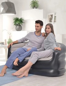 Resim EFSANE KAMP - Pratik Şişme Koltuk Çift Kişilik - Pompa Hediyeli - 138x87x71cm 