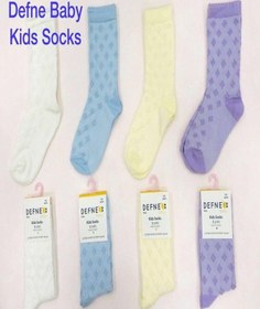 Resim Defne Baby 4 Çift 5-6 Yaş Kız Bebek Çocuk Pamuklu Çorap-709 ÇoK Renkli 