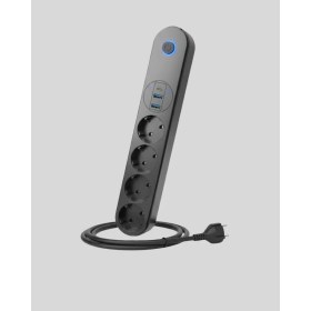 Resim Erdo Ticaret Akıllı Akım Dengelemeli 4’lü Çoklu Priz Type-C ve USB Çıkışlı 