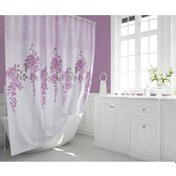 Resim Tropik Banyo Duş Perdesi 7359 Çift Kanat 2X110X200Cm Lila 