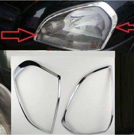 Resim Hyundai Tucson 2004 2014 Ön Far Kaplama Abs Krom 