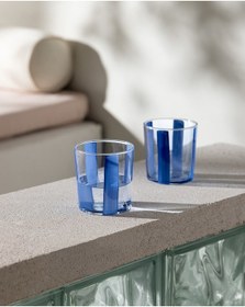 Resim Pierretta-colour Stripes 4'lü Su Bardağı Seti - Mavi - 380 Ml 8684427335642 Çok Renkli 