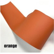 Resim Kendinden Yapışkanlı Deri Tamir Bandı Yama Kanepe Araba Koltuğu Mobilya İçin Orange 20x28cm 