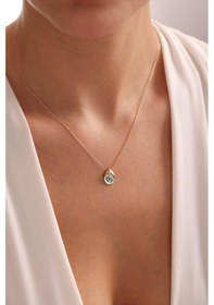 Resim Gianfranco Nazar Boncuğu Mineli Damla Kolye 