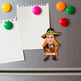 Resim Erkek Meksikalı Karikatürlü Buzdolabı Magneti 