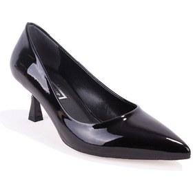 Resim Dagoster Dza07-388499 Siyah Rugan Stiletto Topuklu Kadın Ayakkabı Siyahrugan 