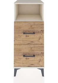 Resim Hyperion Komodin Tek Raflı 2 Çekmeceli 44x44x106 Aytaşı-çam Aytaşı 