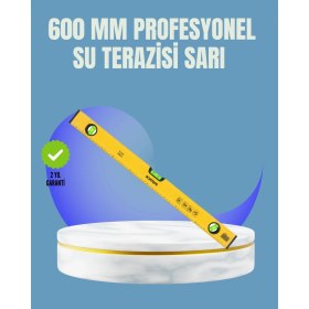 Resim Ergün Store Dayanıklı Plastik Gövdeli 600 mm Su Terazisi - Lisinya 