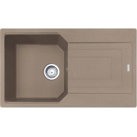 Resim Franke Urban Ubg 611-86 Granit Eviye. Oyster. Tezgah Üstü. Tek Hazne. Damlalıklı. 86 x 50 CM 