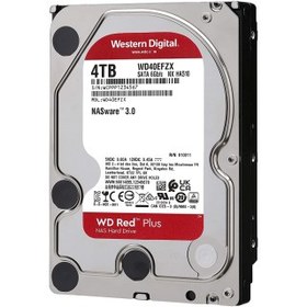 Resim WD RED Plus, WD40EFZX, 3.5", 4TB, 128Mb, 5400 Rpm, 7/24 GÜVENLİK-NAS-SERVER, HDD 