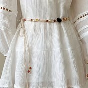 Resim Kadınlar için Bohemian Örgülü Kemer Kordon Kemeri - Çeşitli Gündelikten Festif Aksesuara, Dokuma Değil, Tüm Bedenler için Uygun, Elbiseler ve Tunikler için İdeal - Dekoratif Boho Stil Kemer Zinciri 