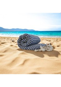 Resim Peştemal Sık Dokuma Derin Deniz Lacivert Lacivert 