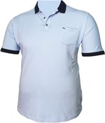 Resim Lifeguard Erkek Mavi Polo Yaka Büyük Beden T-Shirt 