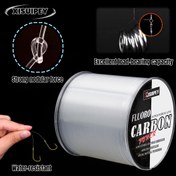 Resim 1 Rulo XISUIPEY 500m Ağır Hizmet Tipi Florokarbon Olta İpi - Yüksek Görünürlüklü Beyaz, Ultra Dayanıklı & Aşınmaya Karşı Dirençli, Hızlı Kesim Kaliteli Kaplama, Tuzlu ve Tatlı Su için Pürüzsüz Uzun Atım, Alabalık, Turna Balığı, Levrek, Somon İçin Uygun - Dayanıklı Yük Taşıma Ana Hat 