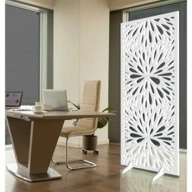 Resim Liar Ahşap Seperatör (Paravan) - KSP-195 - (18 mm) - (69 cm x 139 cm) - (Beyaz) 