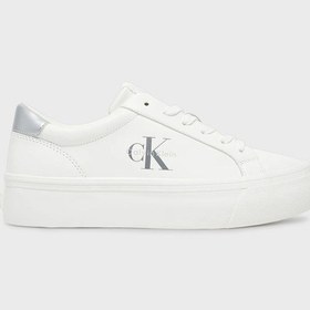 Resim Calvin Klein Bayan Ayakkabı Yw0yw01877 02r Beyaz-gümüş Beyaz-gümüş 