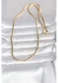 Resim Cm 14k Gold Renk Yassı Model 60 Cm Kadın Kolye - Tj-bko10994 Çok renkli 35123603 