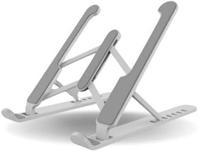 Resim Ayarlanabilir Plastik Dizüstü Destek Tabanı Katlanabilir Taşınabilir Laptop Sehpası Yükselti 