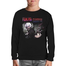 Resim Tokyo Ghoul Siyah Çocuk Sweatshirt 