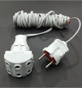 Resim abnturk 5 Metre 2x0.75 Kablolu Üçlü 6 Lı Priz Seyyar Uzatma Kablosu Telefon Şarjı Led Tv Uydu Cihazı Için 