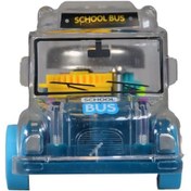 Resim Ctoy Işıklı Sesli Şeffaf Minibüs Mavi 