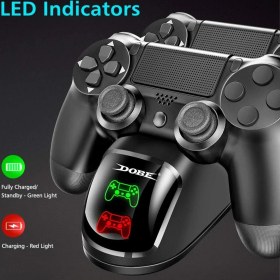 Resim Zljnx Çift USB Kolu Hızlı Şarj Standı Istasyonu Ps4 Ps4 Slim Ps4 Pro Oyun Denetleyicisi Gamepad Joystick Dock Dağı Için Şarj Cihazı Standı (Yurt Dışından) 