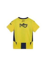 Resim Fenerbahçe Lisanslı 24-25 Çubuklu Çocuk Forması Sarı - Lacivert 