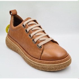 Resim Mammamia D25ka-120 Taba Renk Hakiki Deri Kadın Günlük Casual Sneaker Ayakkabı Taba 