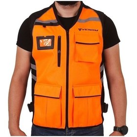 Resim Venom Vn-911 Reflektif Yelek (Turuncu) 