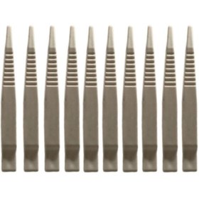 Resim Hdg Düz Uçlu Plastik Cımbız 100 Adet Beyaz - Boncuk Dizme Cımbızı 