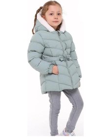 Resim Benitto Kız Çocuk Beli Kemerli İçi Peluş Detaylı Mont-14761 Mint 