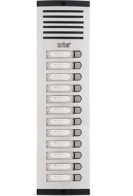 Resim Nts Diafon Sesli Işıklı Fotoselli Tek Sıra 12li Zil Butonu 4012 