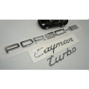 Resim Porsche Cayman Turbo Bagaj 3M 3D ABS Yazı Logo Amblem Seti ORJİNAL ÜRÜN AYNI GÜN ÜCRETSİZ KARGO