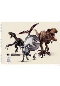 Resim Keskincolor Jurassic World 25x35 15 Yp Spiralli Resim Defteri 