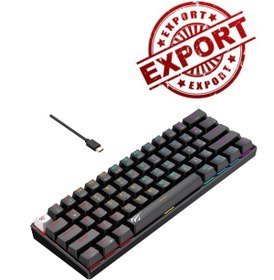 Resim Havit Gamenote KB903L Red Switch Mekanik Klavye – Türkçe Q, Blended RGB Aydınlatma, %60 Kompakt Tasarım 